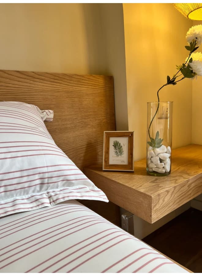 Bcomfort CASHMERE RIBBED Printed Cotton Fitted Bedsheet Set - Image 4